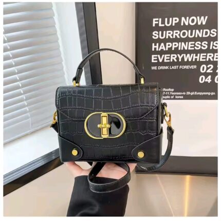 QINGMUXI LuxeCurve – Structured Mini Crossbody with Dual Carry Style